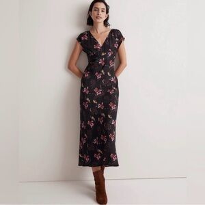 floral v-neck Madewell dress